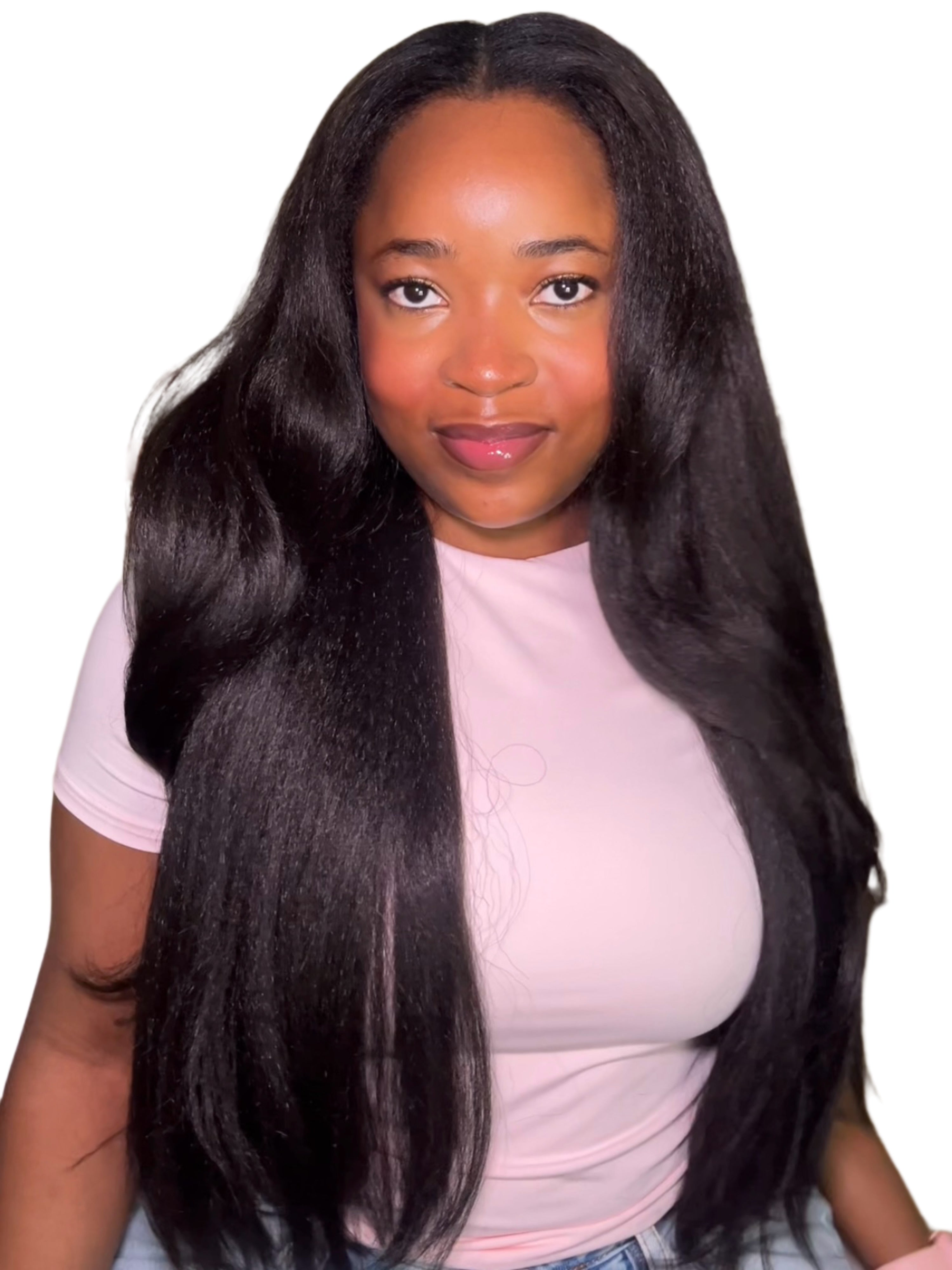 Yaki straight u-part wig