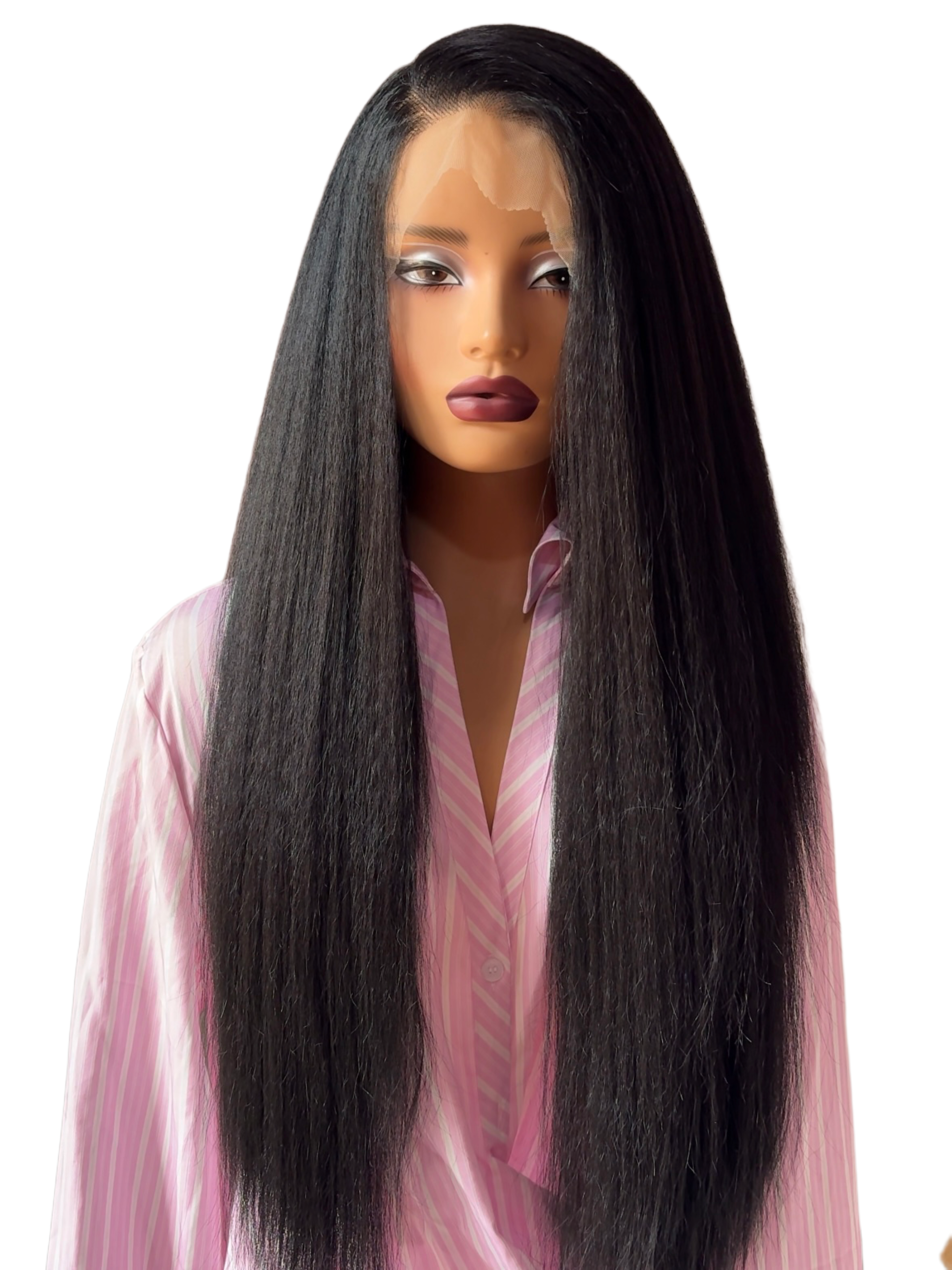 Yaki straight frontal wig