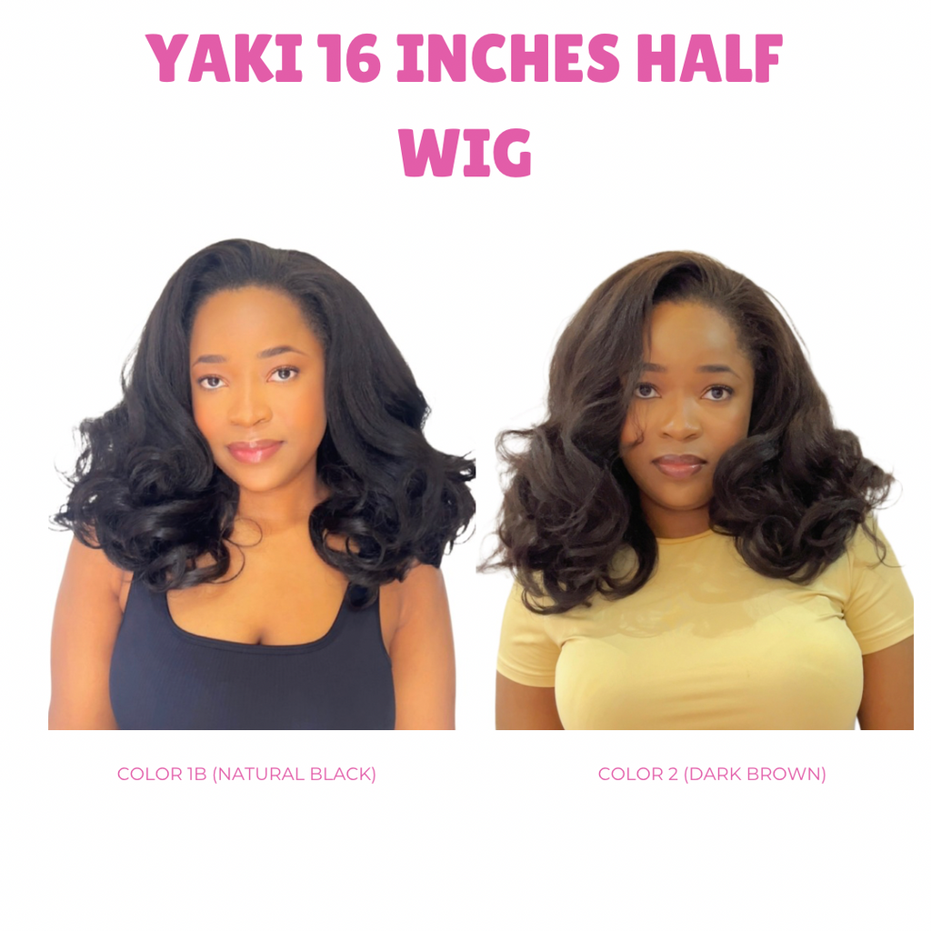 Yaki blowout half wig