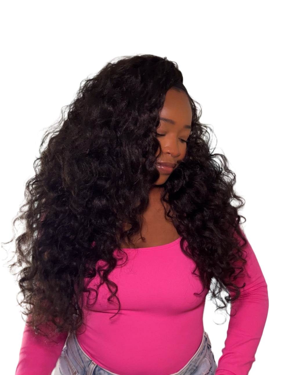 Yaki loose deep wave half wig