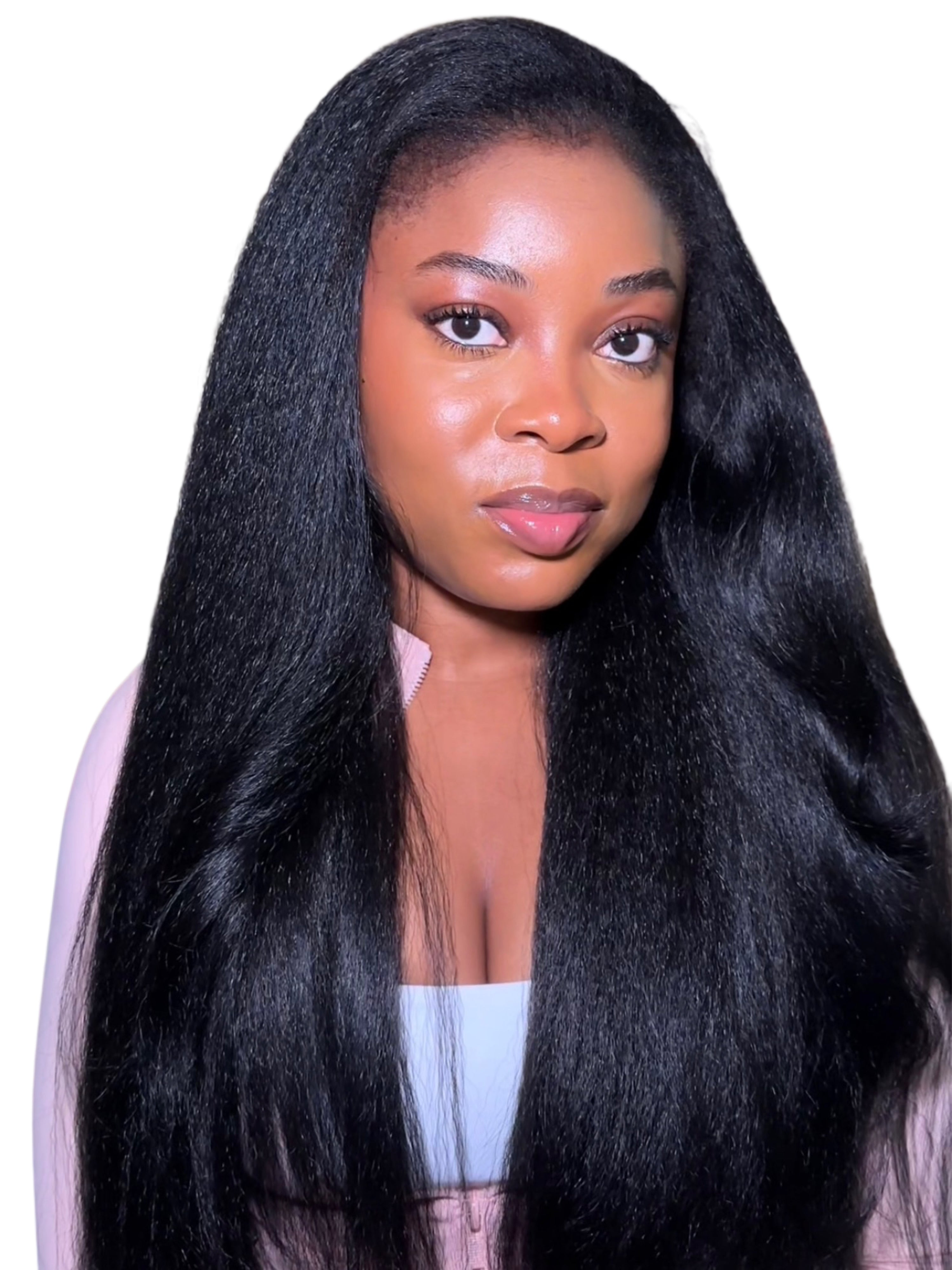 Yaki straight half wig
