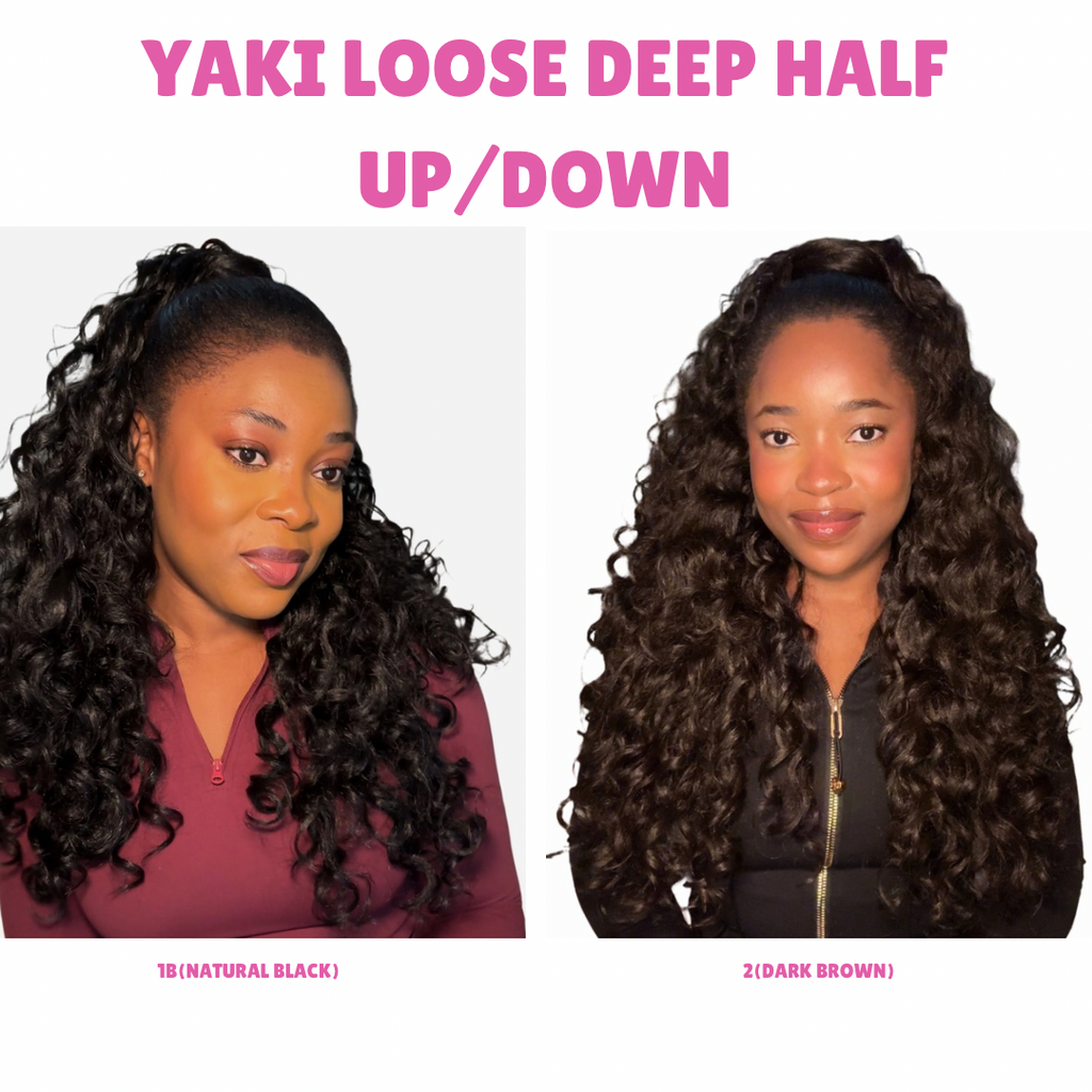Yaki loose deep wave half up/down