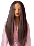 Kinky straight frontal wig (26”)