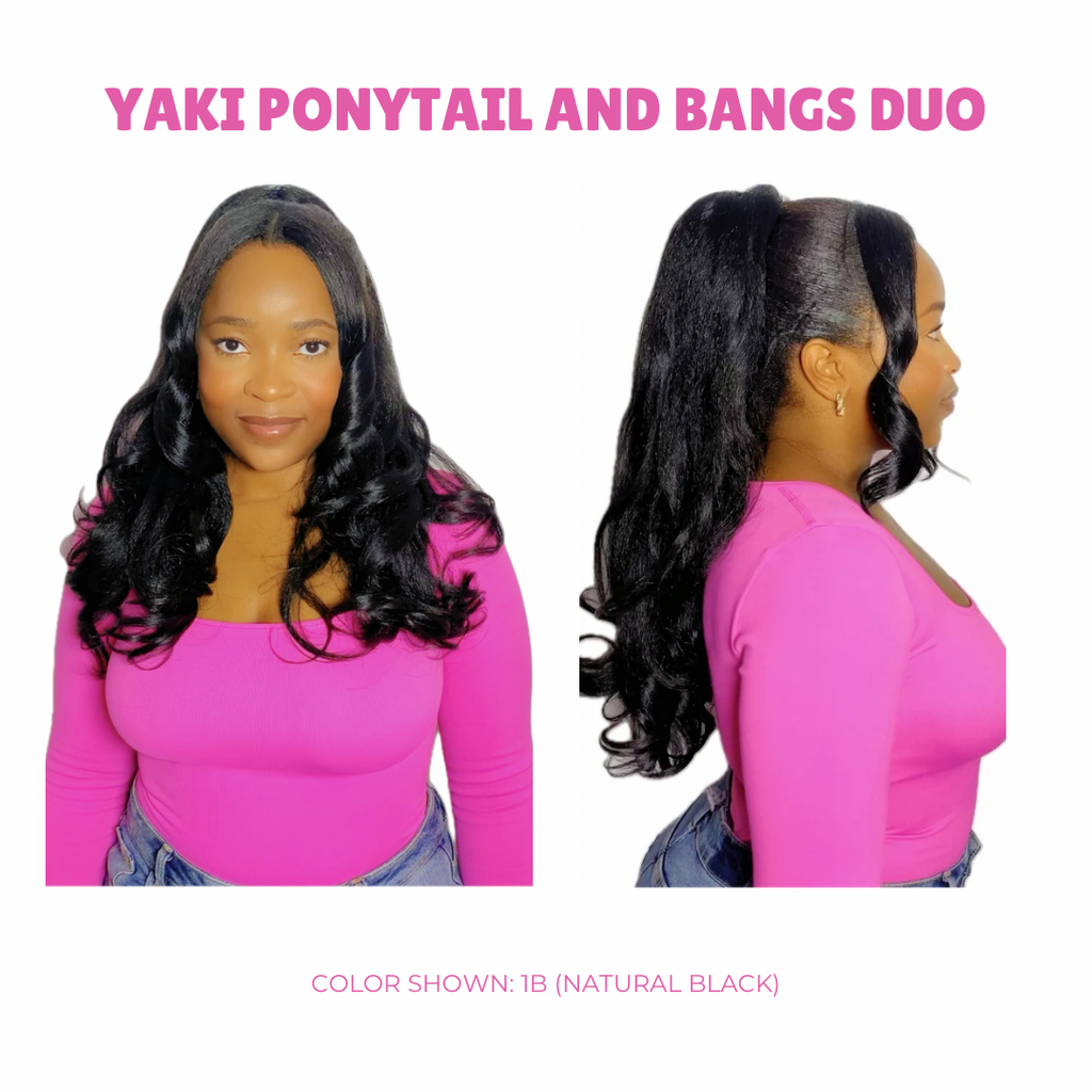 Yaki ponytail and bangs duo