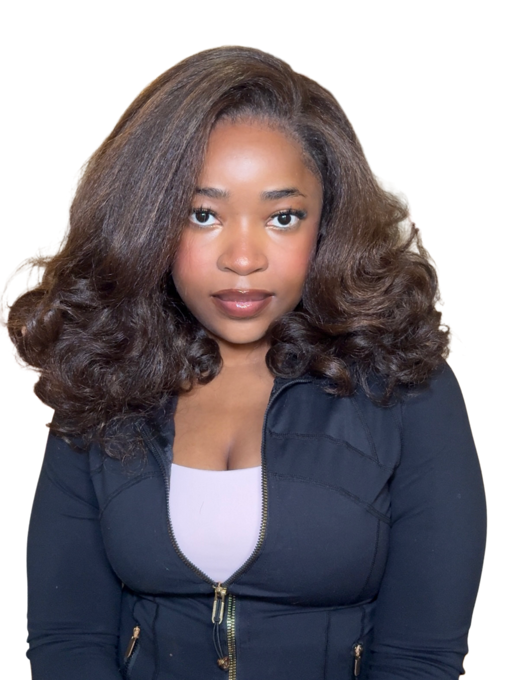 Yaki blow-out frontal wig(16”)