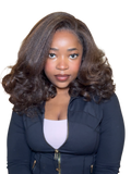 Yaki blow-out frontal wig(16”)