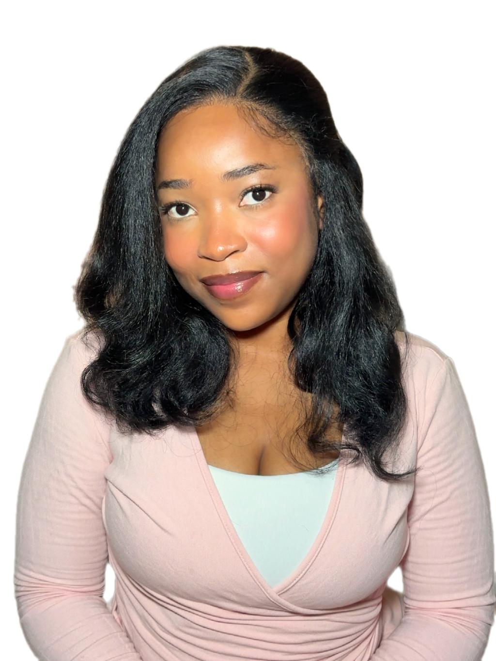 Yaki blow-out frontal wig(16”)
