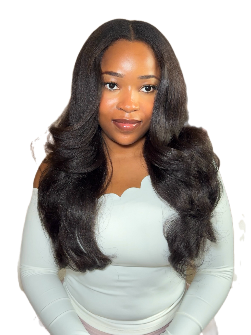 Yaki layered waves u-part wig(20”)