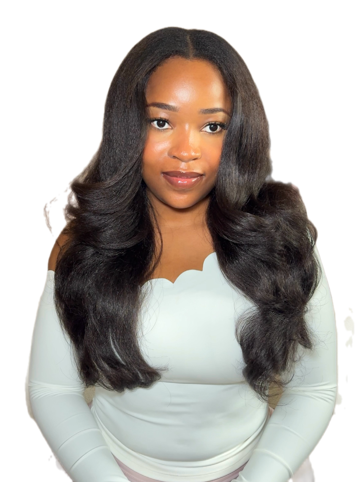 Yaki layered waves u-part wig(20”)