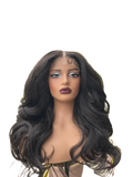 Yaki layered waves closure wig(20”)