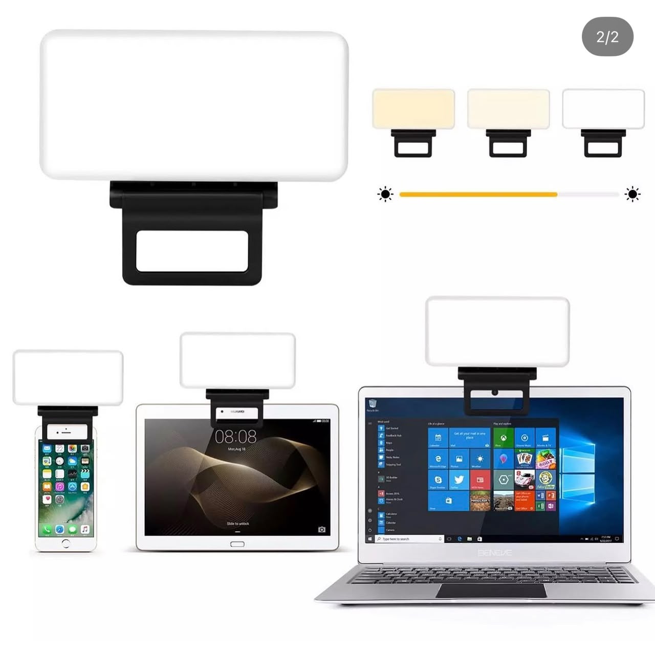 10 brightness level selfie light