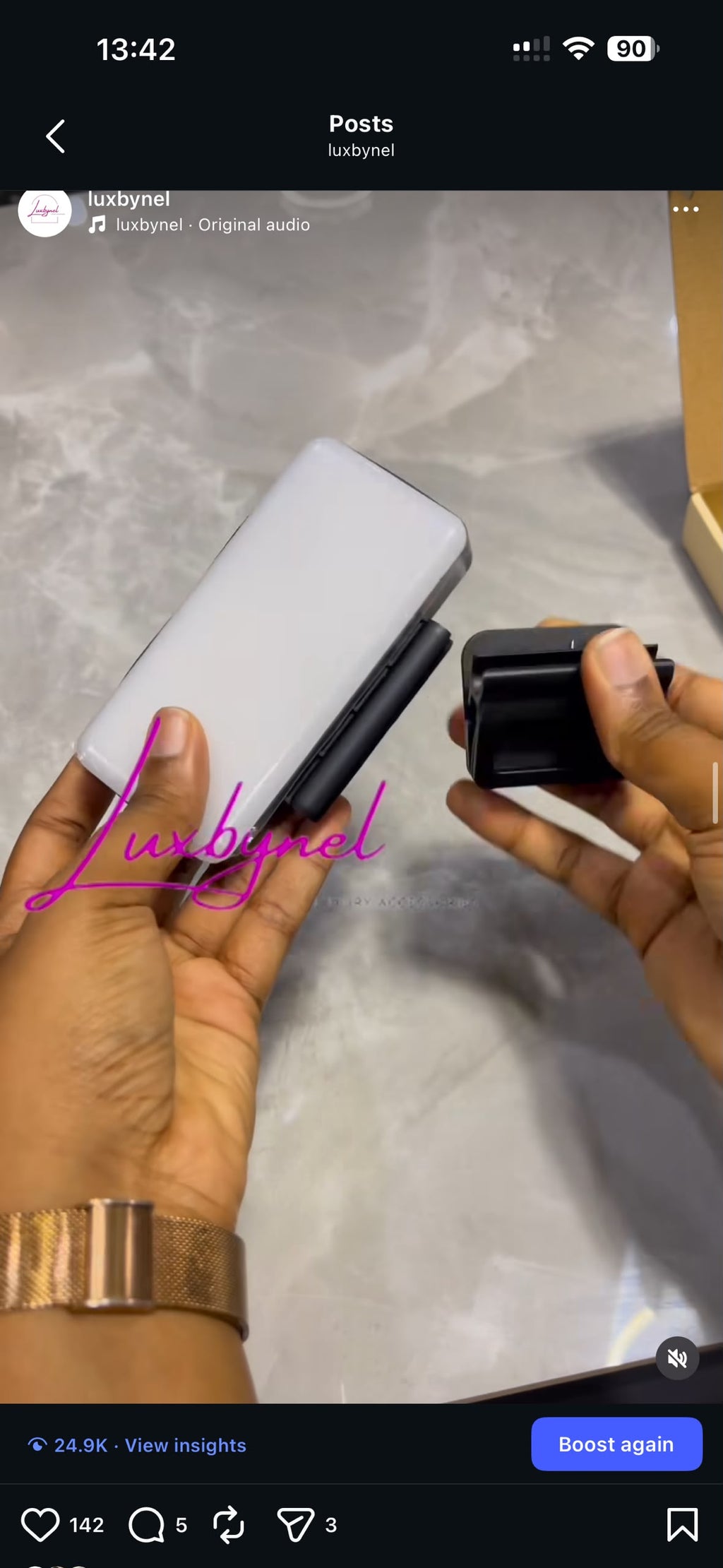 10 brightness level selfie light
