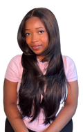 Light Yaki Straight Layers Closure Wig(26”)