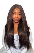 Yaki straight 13x4 frontal wig(26”)