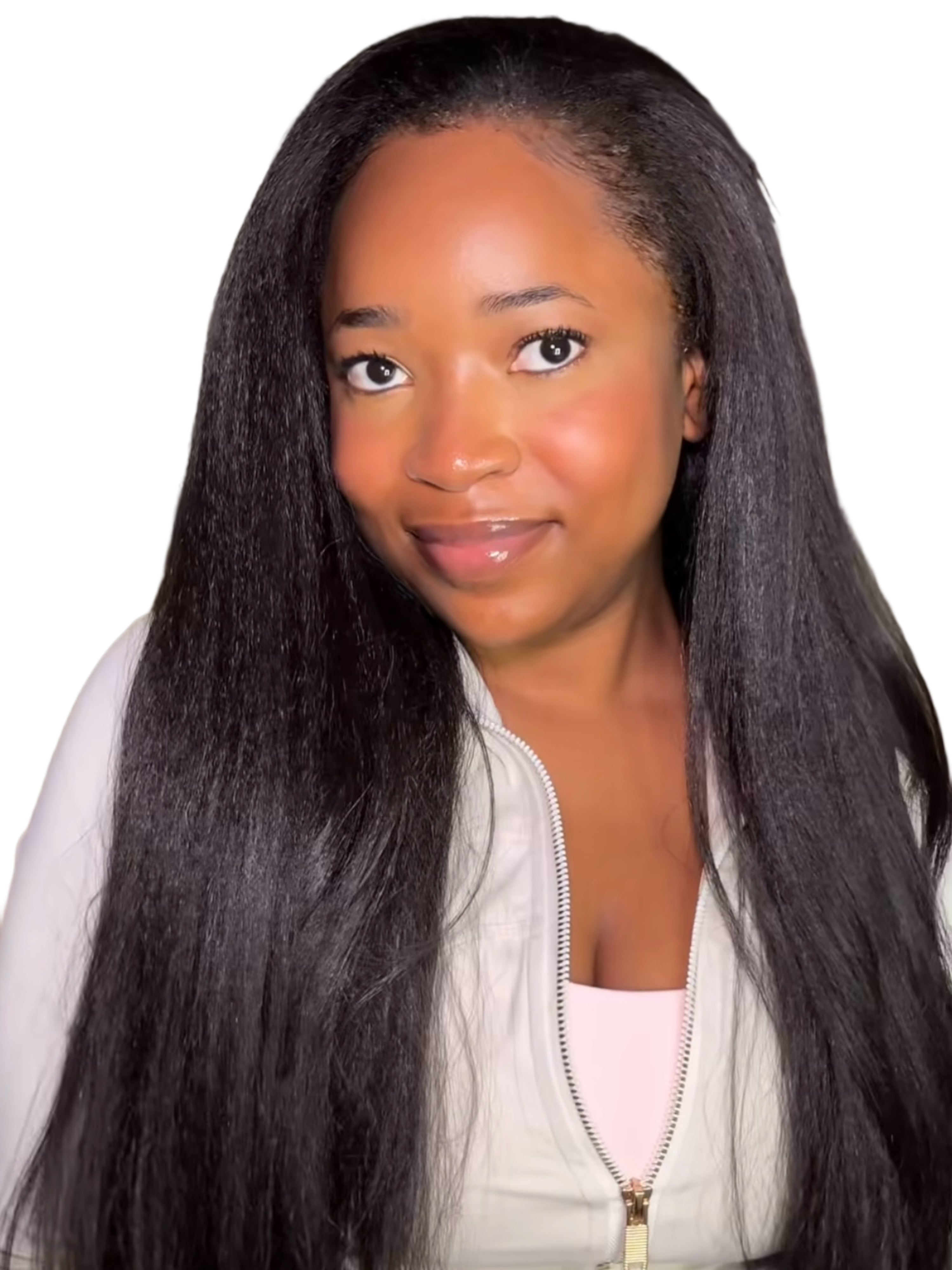 Yaki straight half wig