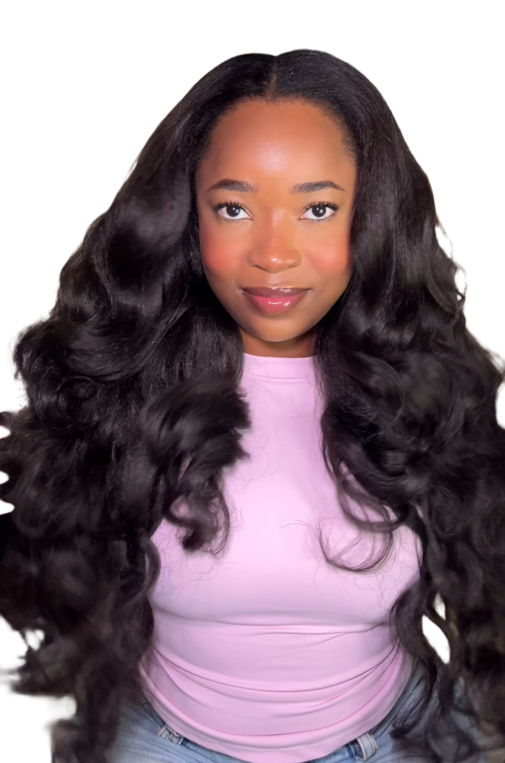 Yaki curls u-part wig
