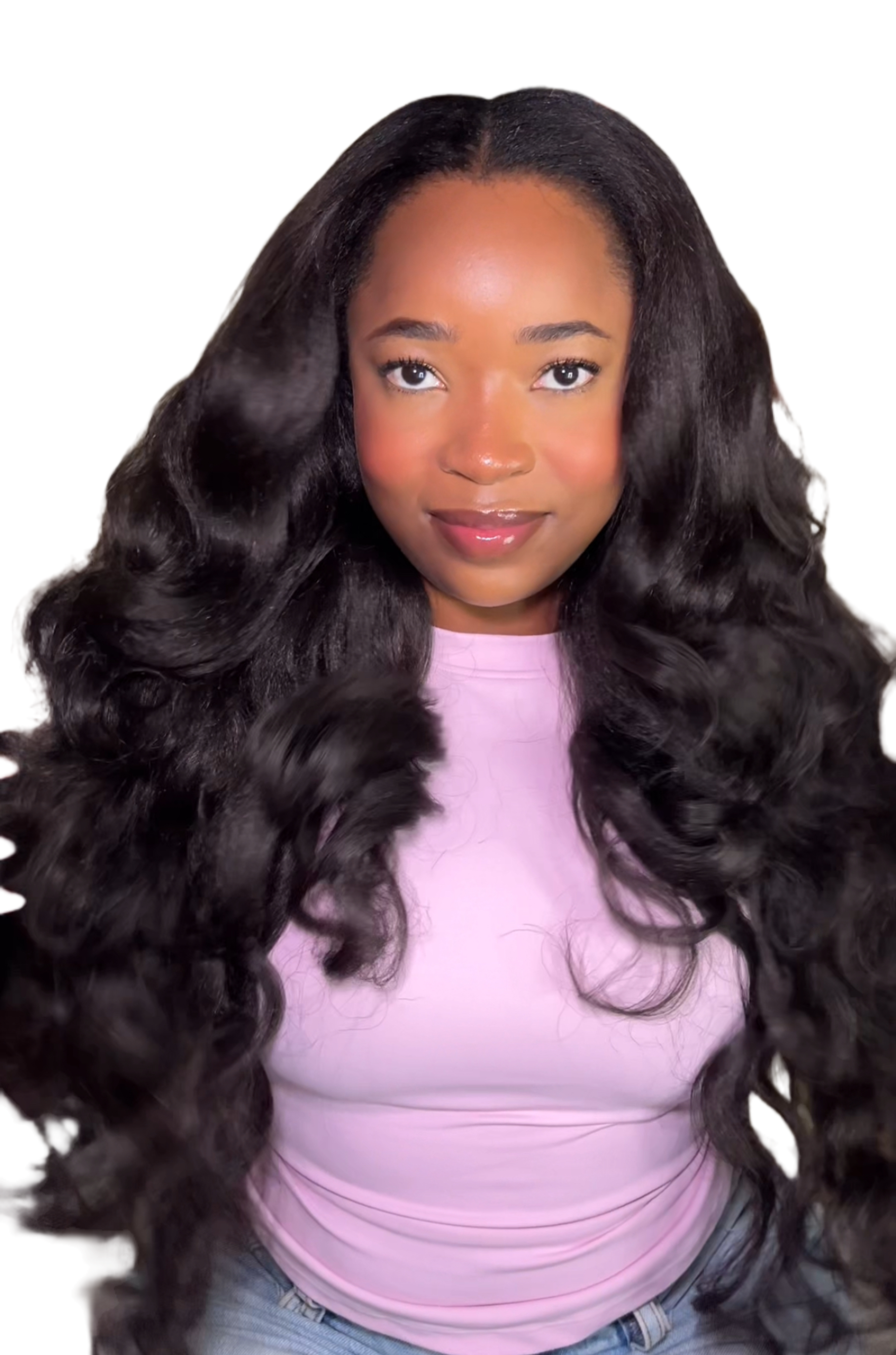 Yaki curls u-part wig